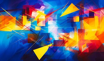 Dynamisch abstract van Virgil Quinn - Decorative Arts