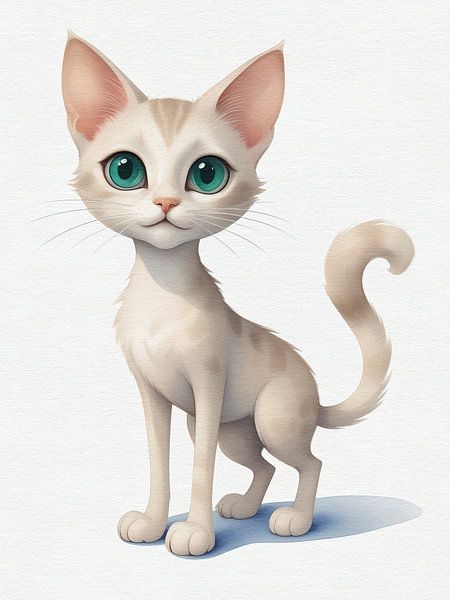 Minet the cat by Hilde Remerie Photography and digital art