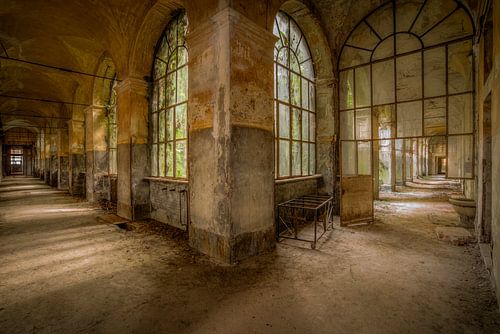 ''Manicomio Di R''  Abandoned hall in an Italian mental institution