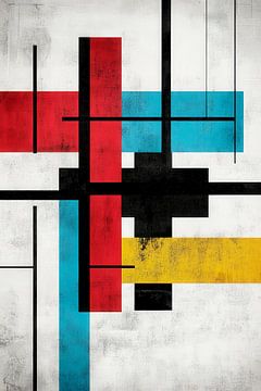 Geometric abstraction in colours by Poster Art Shop