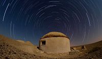 Startrails in Negev dessert