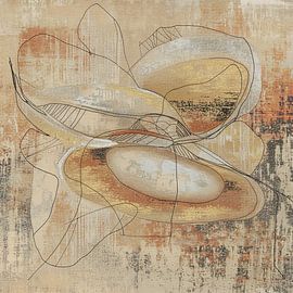 Japandi / Wabi-Sabi. Abstract earth tones by Studio Pieternel