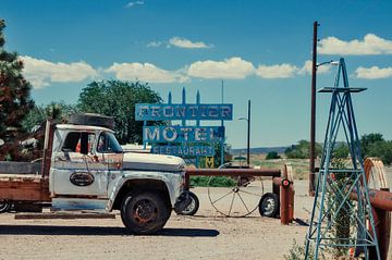 Route 66, vintage en urban Verenigde Staten. van Ron van der Stappen