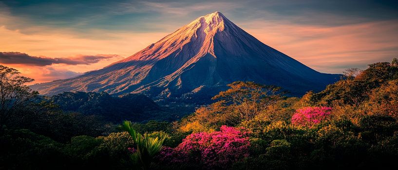 Volcanic landscape in the morning light by Poster Art Shop
