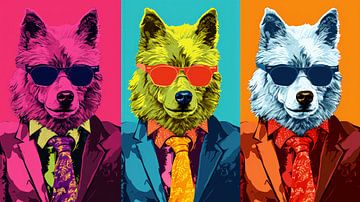 Warhol : Hip Wolves sur ByNoukk