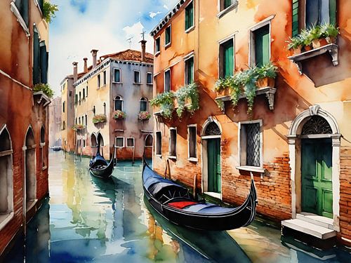 Een Venetiaans stadsgezicht