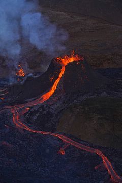 Eruptie op IJsland van Elisa in Iceland