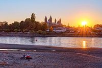 Sunset on the Rhine at Speyer