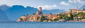 Malcesine aan het Gardameer, panoramisch uitzicht van Voss Fine Art Fotografie