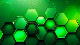 Groene vormen en patronen