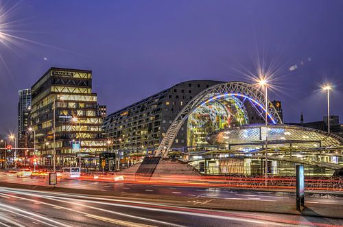 Rotterdam: Ochtendspits op de Blaak van Frans Blok - foto's, kunst en andere wanddecoratie