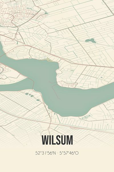 Vintage map of Wilsum (Overijssel) by Prints of Place