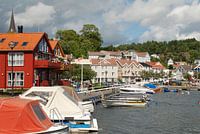 Haven van Grimstad (Noorwegen).
