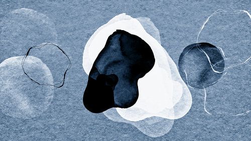 Blauwbalans Japandi Abstract