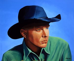 Garth Brooks painting sur Paul Meijering