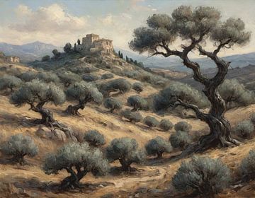 Olive desert by Timba Art