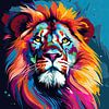 Pop Art lion sur Niklas Maximilian