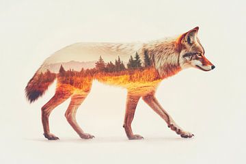 Vos in het landschap