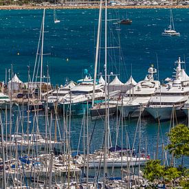 CANNES Harbor and Croisette by Melanie Viola
