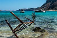 Verroeste Aanlegsteiger op Balos Beach (Kreta)