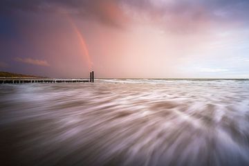 Skies full of colour in Zeeland by Thom Brouwer