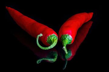 red peppers by Klaartje Majoor