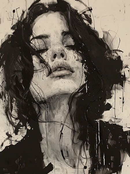 Modern Abstract Portret van SPEQ ART