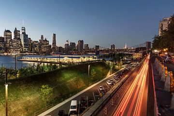 Brooklyn Hights in der blauen Stunde   New York by Kurt Krause