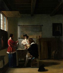 Het bezoek, Pieter de Hooch