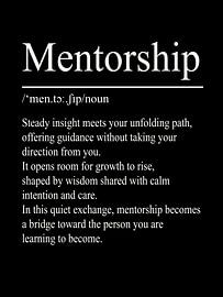 Definitie mentorschap - Zwart van WordsThatInspire