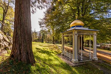 Moors paviljoen in het kuurpark van Bad Wildbad in het Zwarte Woud van Werner Dieterich