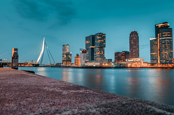 Head of South, Rotterdam by night