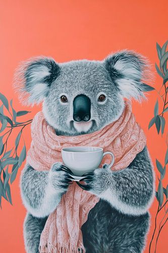 Knuffelkoala met mok