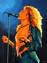 Robert Plant Schilderij van Paul Meijering thumbnail