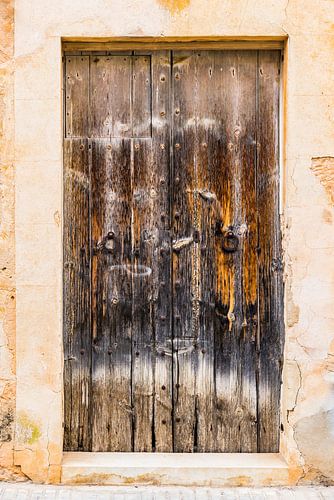 Vintage oude grunge houten voordeur