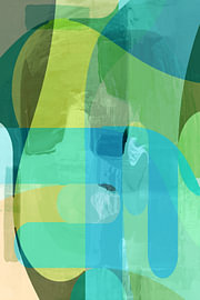 Fluid Green Blue – Abstrakt von cartissi