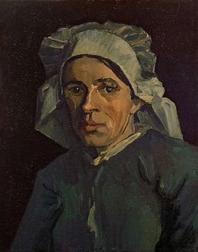 Kop van een vrouw, Vincent van Gogh - 1884