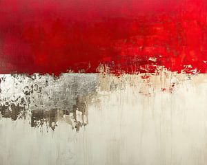 Abstrait Rouge | Bordures saignantes