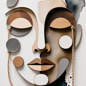 Collage Porträt 02 von Aimelle