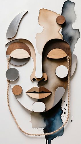 Collage Porträt 02 von Aimelle