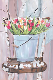 Bucket of Flowers by Jenny Westenhofer