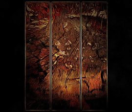 Baumstumpf-Triptychon von Dorothy Berry-Lound