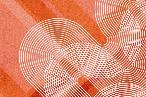 Retro Regenboog Monochroom