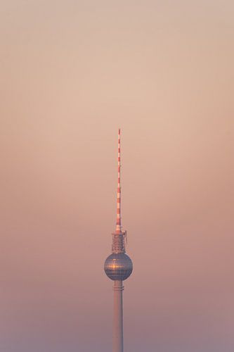 Berlin television tower in the morning light