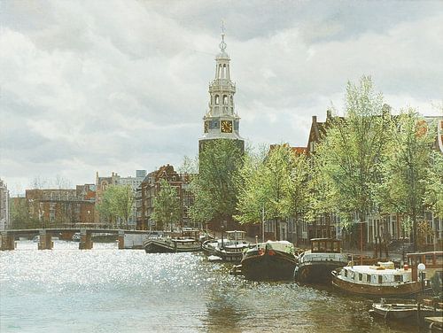 Gemälde: Waalseilandgracht, Amsterdam