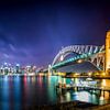 Sydney Skyline bij nacht | Australië van Ricardo Bouman