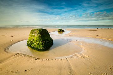 Het goudgele strand van de Opaalkust van Damien Franscoise
