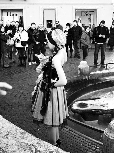 Rome Model op het plein Piazza di Spagna