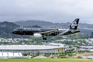 Airbus A320 von Air New Zealand am Flughafen Wellington. von Jaap van den Berg