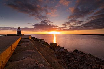 Sunset on the North Pier in March 2025 7 by peterheinspictures
